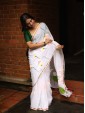 Linen Floral Printed Saree