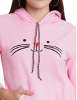 Baby pink Cate Hoodi For Girls And Women