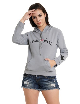 Grey  Hoodi For Girls And Women