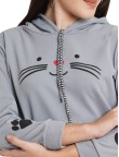 Grey  Hoodi For Girls And Women