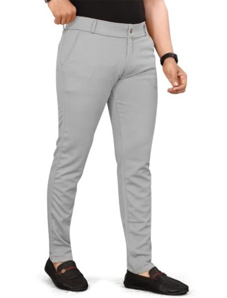 Grey 2 Way Strachable Trouser