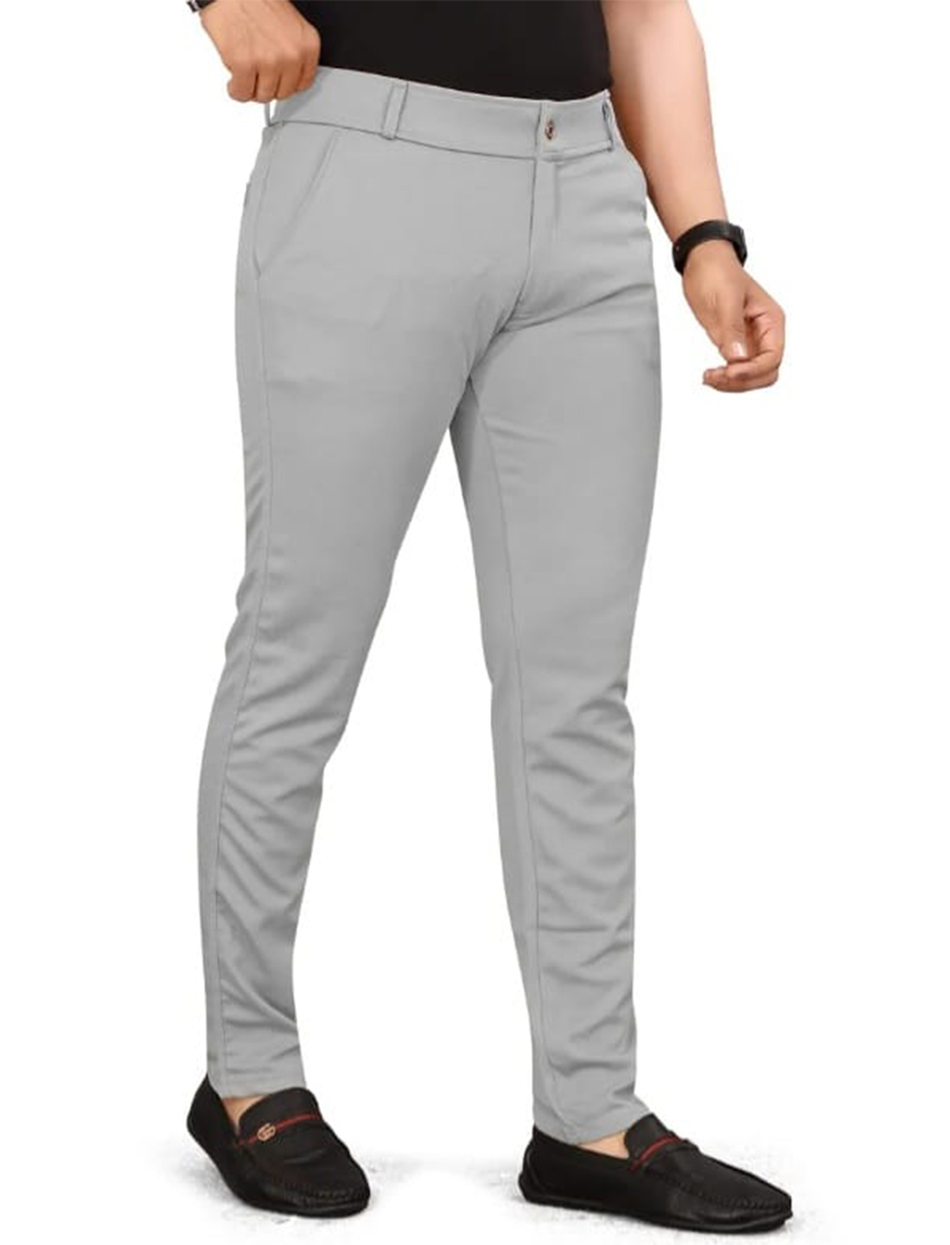 Grey 2 Way Strachable Trouser