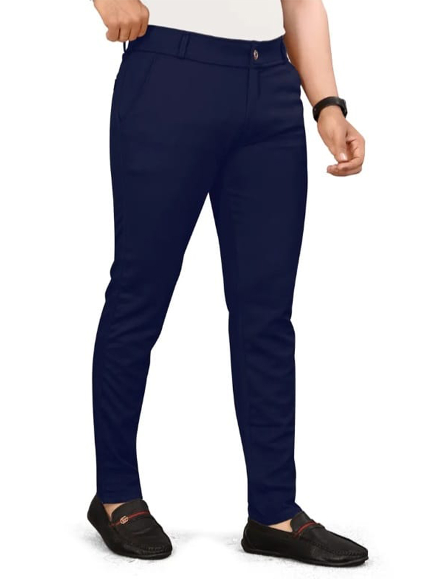 Navyblue 2 Way Strachable Trouser