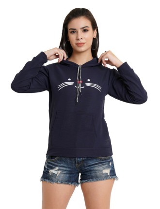 Navyblue Cate Hoodi For Girls And Women