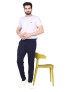 Navyblue Men Lycra Trouser Pent