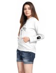 White Cate Hoodi For Girls And Women