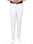 White Men Lycra Trouser Pent