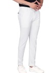 White Men Lycra Trouser Pent