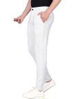 White Men Lycra Trouser Pent